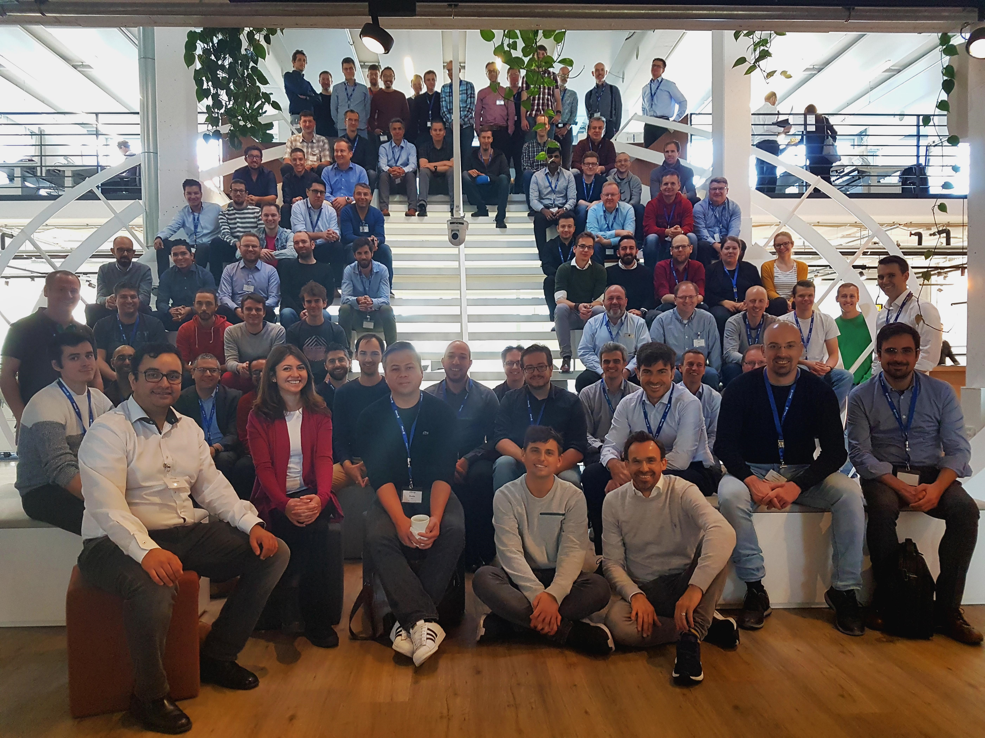 Group picture with all the contributing developers, GDF experts and speakers
